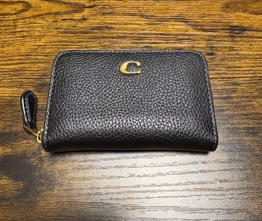 美品　COACH コーチ　カードケース　ケース　財布 COACH（コーチ） カードケース レザー ロゴ カード入れ カードホルダー