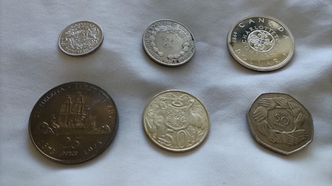 海外銀貨・硬貨６枚セット 1976年 アメリカ 建国200周年記念 プルーフセット 記念硬貨 6枚セット