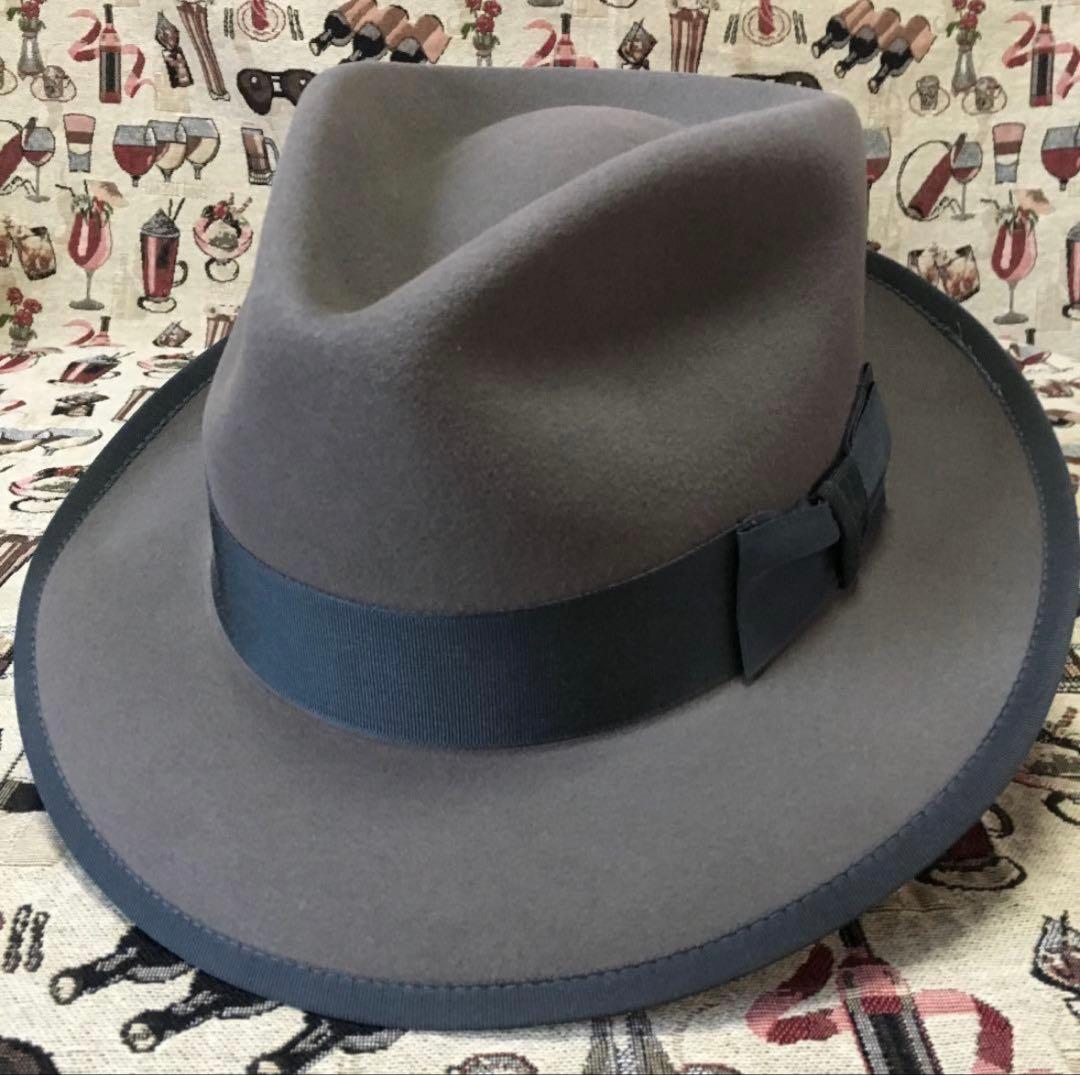 STETSON ステットソン ハット whippet 7 3/4 アメリカ STETSON(ステットソン) ファーフエルト中折れ帽 WHIPPET