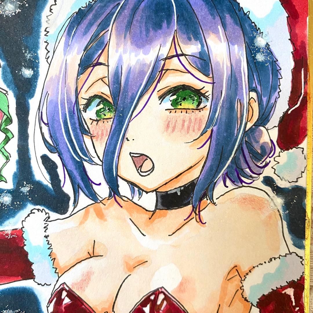 様 レゼ サンタ チェンソーマン ファンアート 手描きイラスト - メルカリ