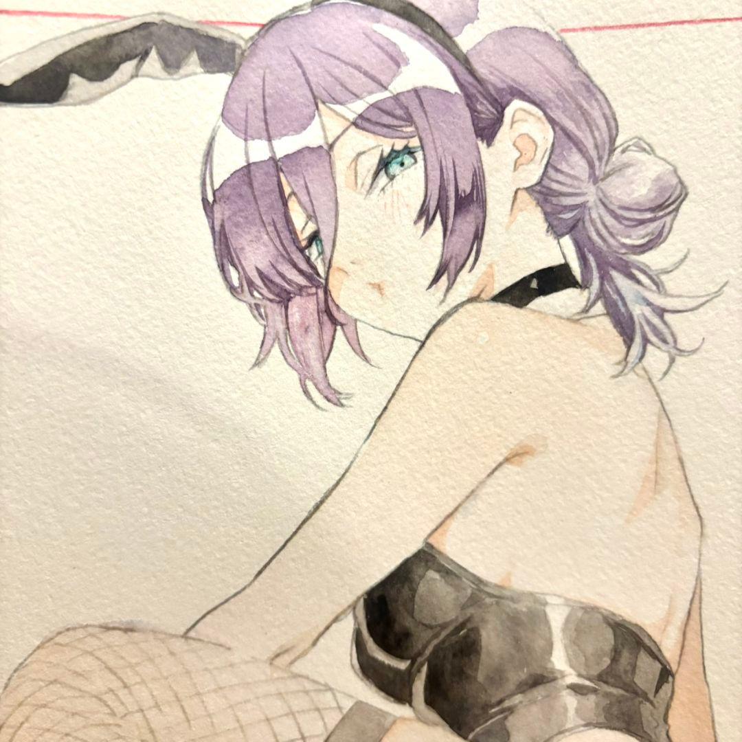 零*様 手描きイラスト　チェンソーマン　レゼ　バニーガール　ファンアート　Ｂ５ チェンソーマン レゼ バニーガール - Puscoのイラスト - pixiv