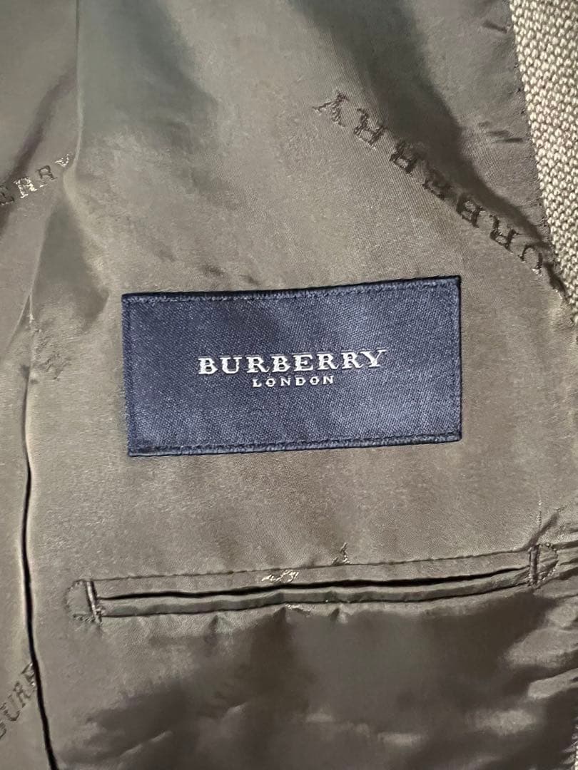 希少 Burberry カシミヤ100% テーラードジャケット M相当 日本製 BURBERRY LONDON バーバリー テーラードジャケット FC361-701-09 2釦