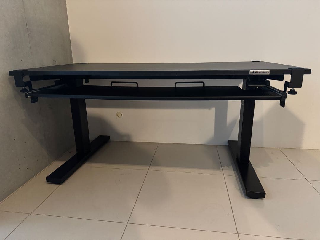 Bauhutte昇降SAゲーミングデスク ミドル120cm＋キーボードスライダー Amazon.co.jp: Bauhutte SAゲーミングデスク ミドル 昇降式 ブラック