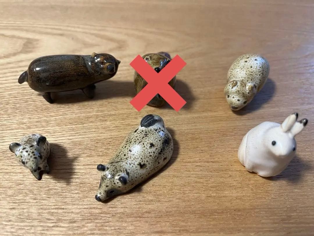 umeshiso工房　動物型陶器 5個セット umeshiso工房 動物型陶器 5個セット umeshiso工房 動物型陶器 5個セット