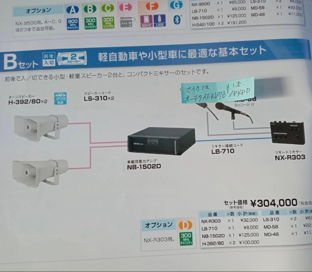 ヨッシー様ユニペックスアンプ1502Ｄ150ｗスピーカー392.８０ｗ2本マイク UNI-PEX 防滴ハイパワーワイヤレスアンプ [サウンドショップソシヤル]