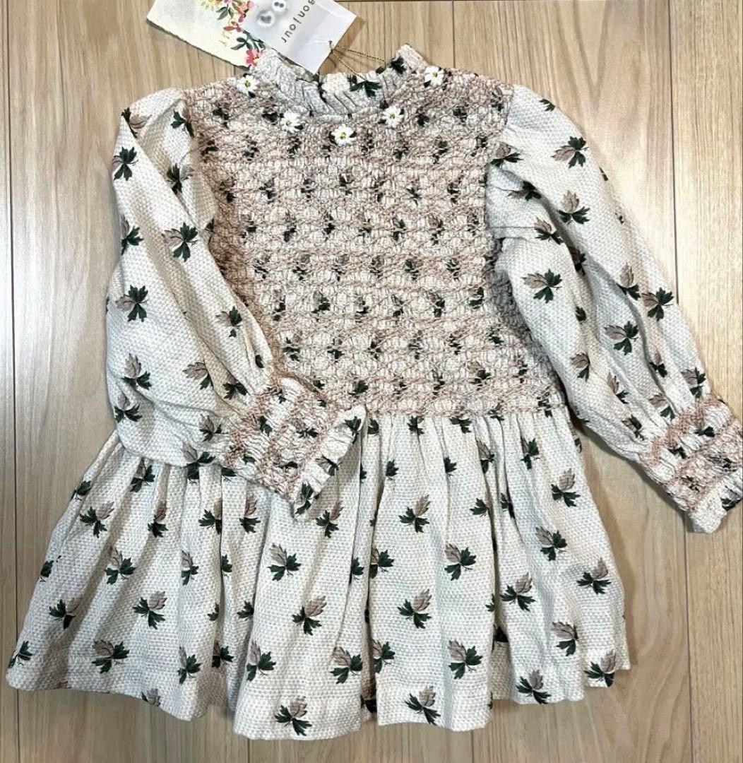 【新品未使用】bonjour diary ワンピース　2-3y Bonjour Diary] 24AW 新品未使用ワンピース2/3Y - メルカリ