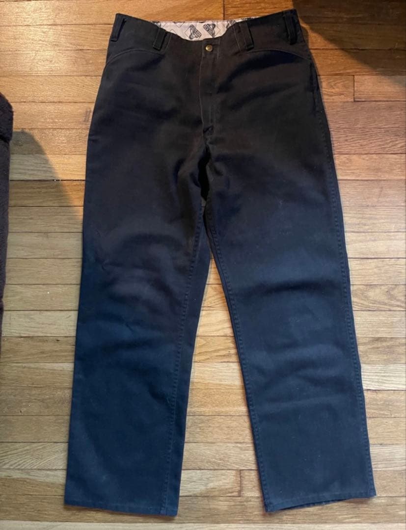BEN DAVIS フリスコパンツ 90s ブラック W33黒 USA製 90s BEN DAVIS ベンデイビス フリスコ ワーク パンツ サイズ 32