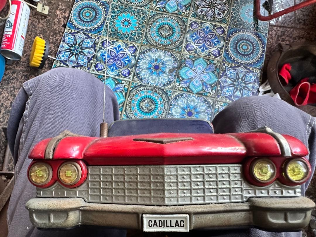 キャデラック赤 約46cm アンテナ付きYonezawa ヨネザワ　フリクション