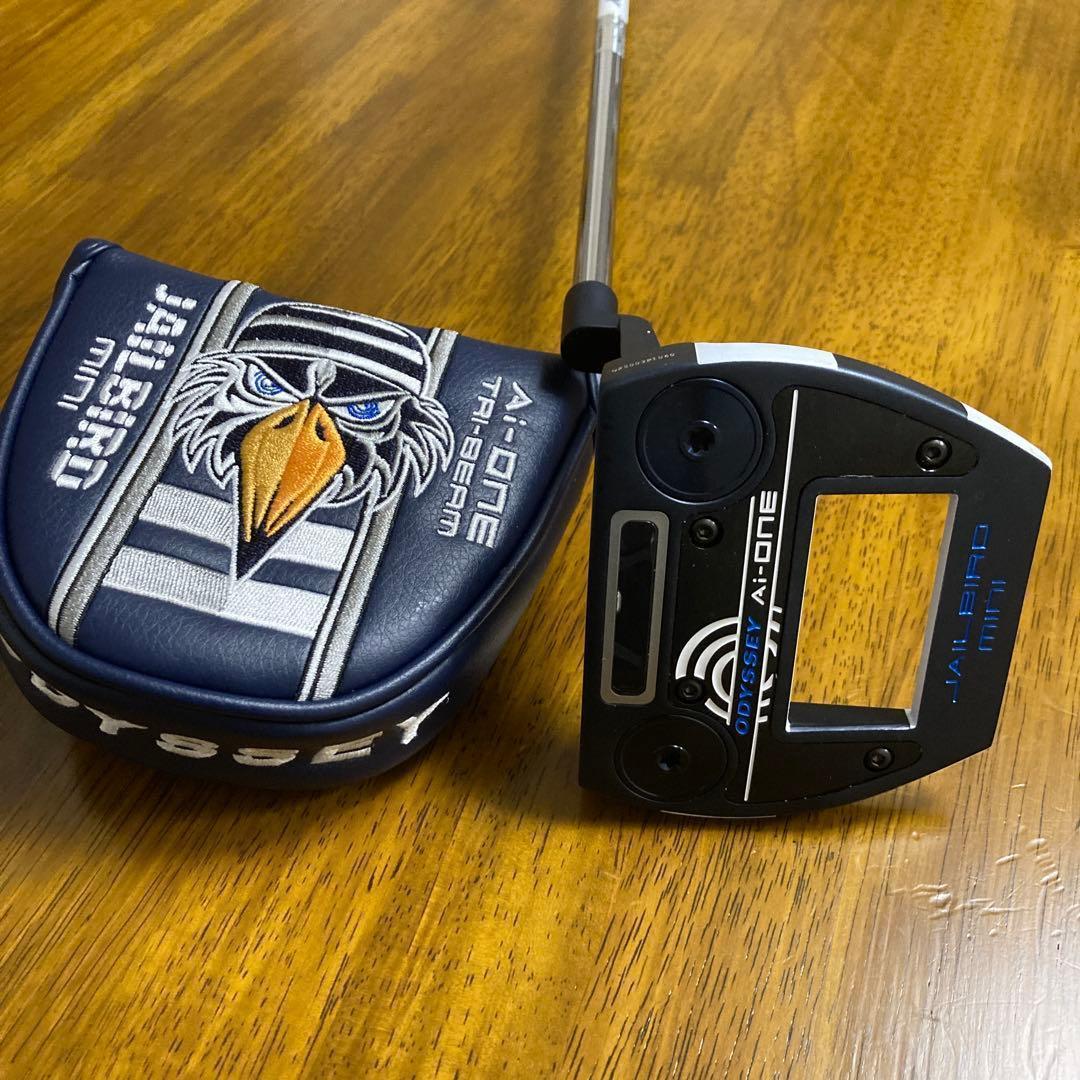 『美品』オデッセイ Ai-ONE TRI BEAM JAILBIRD MINI Ai-ONE TRI-BEAM JAILBIRD MINIパター