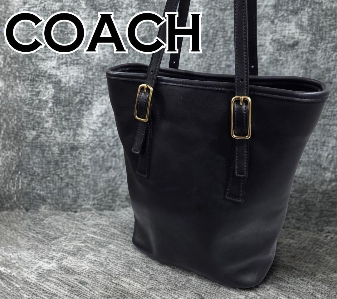 【USA製/美品】オールドコーチ OLD COACH トートバッグ 9803 黒 USA製オールドコーチ 本革レザー トートバッグ / ハンドバッグ OLD