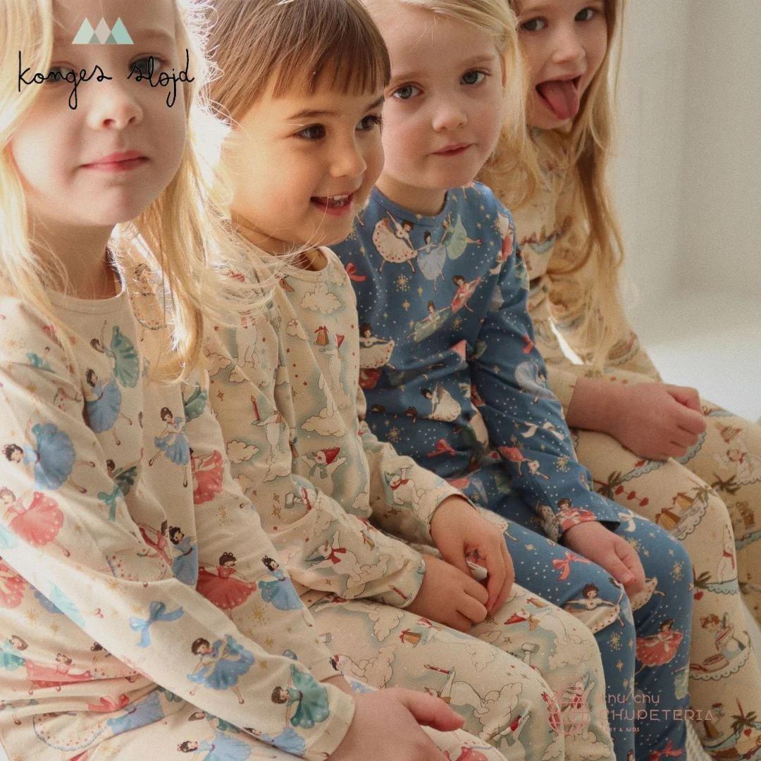 新品　コンゲススロイド　バレリーナ　セットアップ　5-6Y パジャマ　肌着 レディスパジャマ 上下セット（YDX570） （ルームウェア）｜睡眠