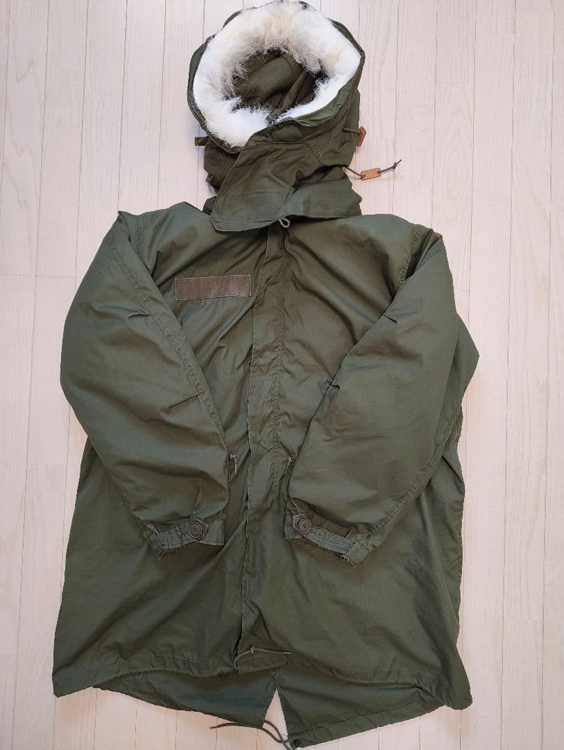 70s 80s M-65 フィッシュテールパーカー フルセット 米軍実物 MILITARY（ミリタリー） 希少 実物 USED 米軍 M-65 フィッシュテール