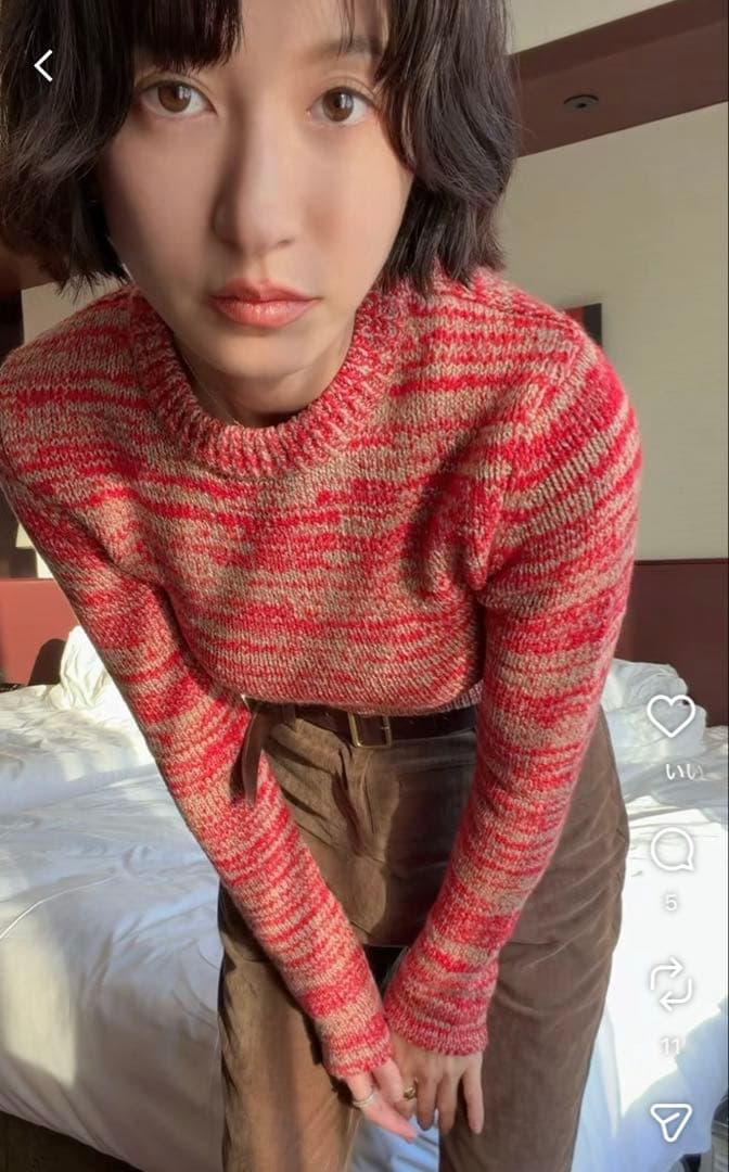 新品タグ付き　CLANE COTTON SHORT KNIT TOPS CLANE（クラネ）の「COTTON SHORT KNIT TOPS（ニット/セーター）」 - WEAR