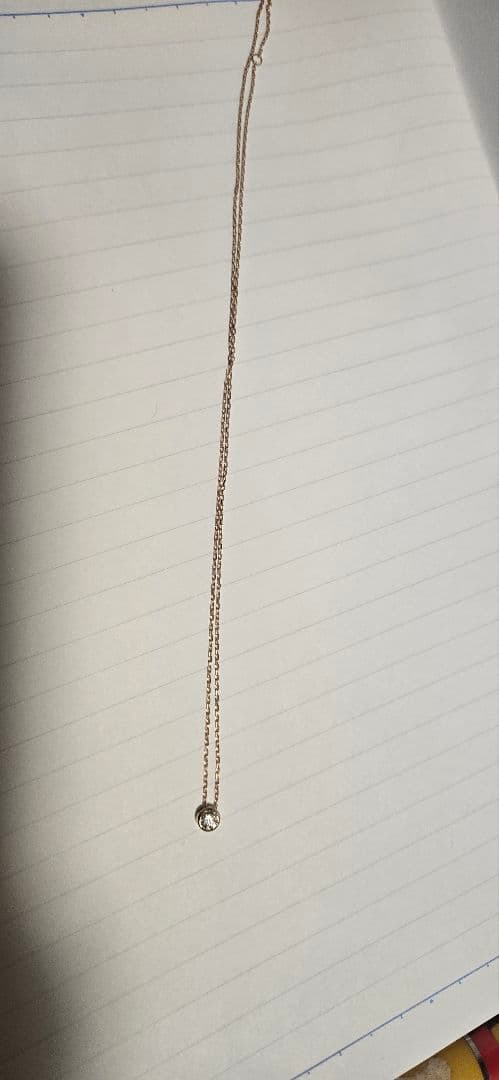 ピンクゴールドK18　 シンプルダイヤネックレス0.15 楽天市場】ダイヤモンド ネックレス K18ピンクゴールド 0.15カラット