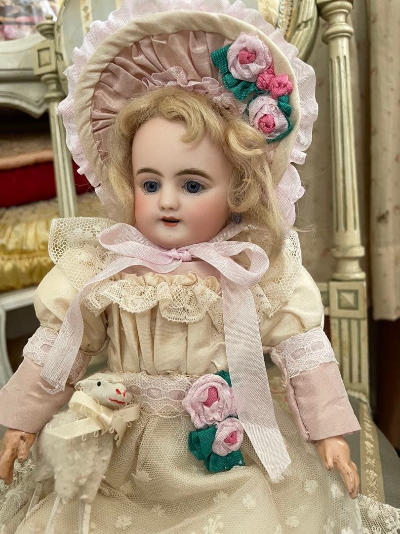 ˚✧₊⁎断捨離SALE⁎⁺˳✧༚ ♡シルク ドールドレス & ボネ♡ビスクドール Iris Collect petit「すずね／My Little Devil」 サンプル展示の